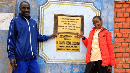 Brigid Kosgei im Trainingscamp in Kapsait