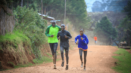 Brigid Kosgei im Trainingscamp in Kapsait