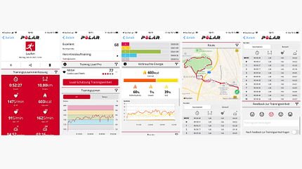 Eine absolvierte Laufeinheit in der Polar Flow App