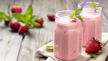 Strawberry milkshake.