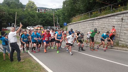 Run vs. Bike vs. Rollski zum Spiegelwald
