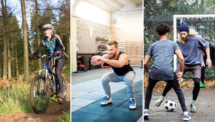 Alternativsportarten: Radfahren, Krafttraining, Fußballspielen