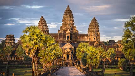 Sunset at Angkor Wat, Siem Reap, Cambodia