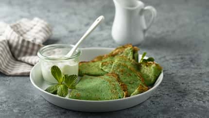 Grüne Pfannkuchen