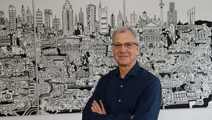 Jo Schindler, Organisator des größten Firmenlaufs in Deutschland, der J.P. Morgan Corporate Challenge in Frankfurt.
