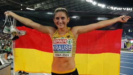 Gesa Krause gewinnt EM-Silber hinter Alice Finot