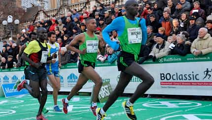 ATLETICA LEGGERA 37° BO CLASSIC 31-12-2011 GARA ELITE UOMINI A SINISTRA SOI WDWIN WL IDRISSI ABDELAZIZ E WILSON © FOTO DANIELE MOSNA 