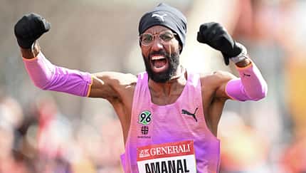 Amanal Petros beim Berliner Halbmarathon 2025