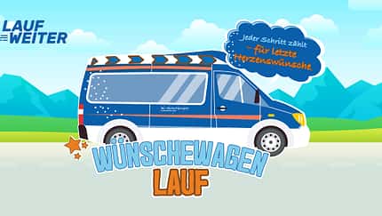 Virtueller Wünschewagen-Lauf