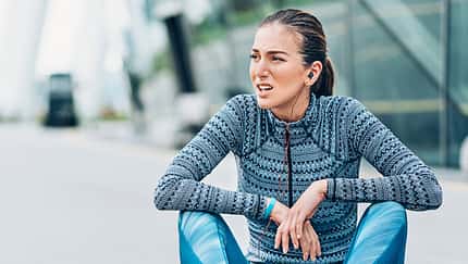 Enttäuscht nach einem schlechten Lauf