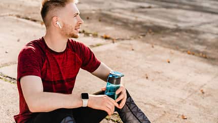 Läufer nach dem Training Läufer nach dem Training