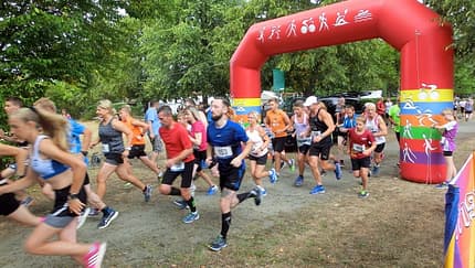 Startschuss zum SpoWo-Lauf "Rund um die Kleinleipischer Hochkippe"