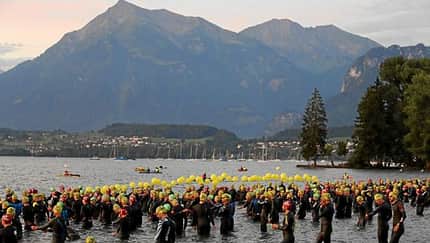 Inferno Triathlon Mürren 2016 Schwimmen