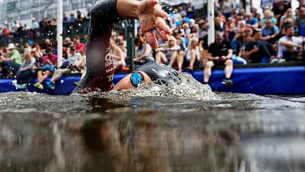 World Triathlon Hamburg 2017 Schwimmstart