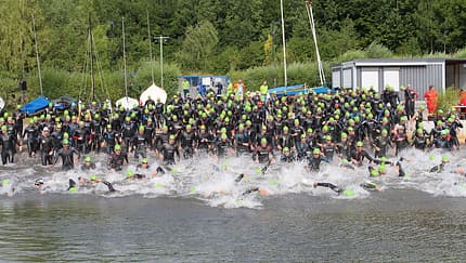 Indeland-Triathlon 2017 Schwimmstart