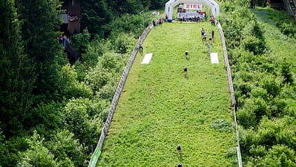 Sprungschanzenlauf Reit im Winkl: Der Aufsprunghang