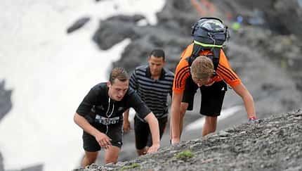Inferno Halbmarathon Mürren 2016 Kraxeln