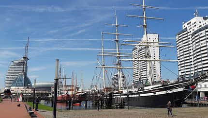 Maritime Kulisse in Bremerhaven
