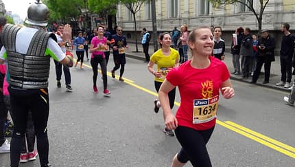 Belgrad-Marathon: Kurz vor dem Ziel