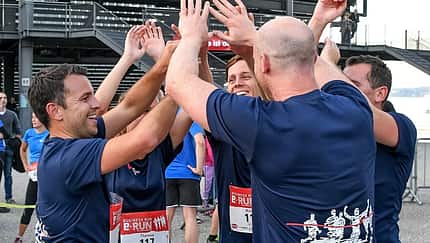 Teamspirit beim Business Run am Bodensee in Bregenz
