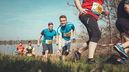 Rund um den Schladitzer See beim Neuseen Trailrun