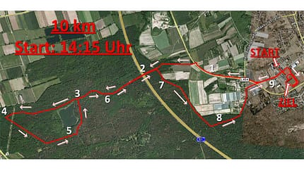 Silvesterlauf Schifferstadt 10 km Strecke