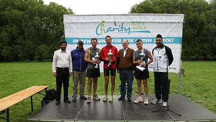 Siegerehrung beim Charity Walk & Run Köln