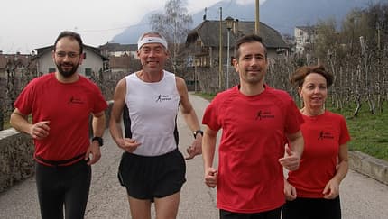 Das Team vom Burglauf Hocheppan