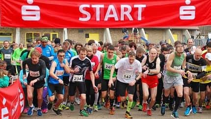 Start zum Ellwanger Lauf in den Frühling