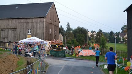 Die "Beste Fanmeile" beim Großrückerswalder Gassenlauf