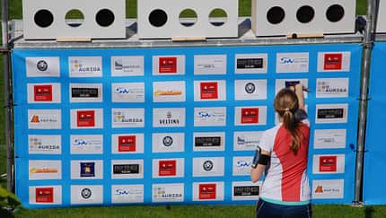 Wurfstation beim Fun-Biathlon in Werl