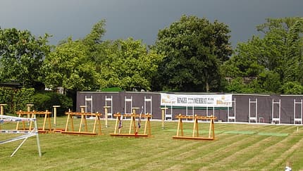Schießstand beim Binger Sommerbiathlon