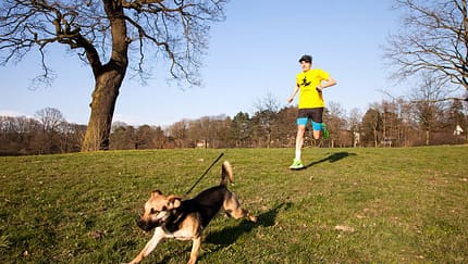 Daniel mit Hund