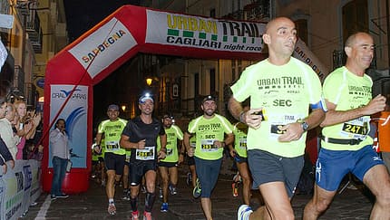Start zum Urban Trail Cagliari