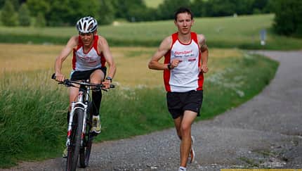 Run-and-Bike-Night Coburg Action auf der Strecke