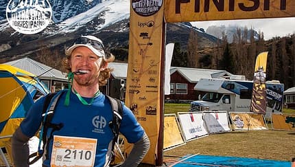 Stolzer Finisher beim Ultra Trail Torres del Paine