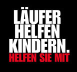 Läufer unterstützen Kinder