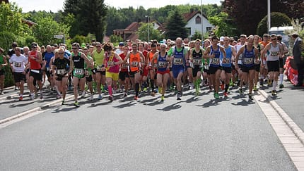 Start zum Hauptlauf beim Seebachmeeting in Großenseebach
