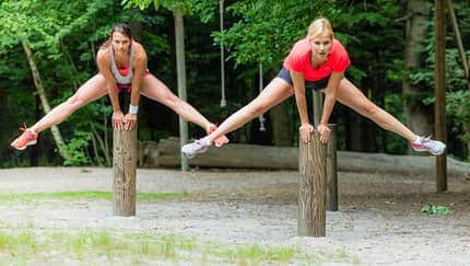 Training auf dem Trimm-dich-Pfad