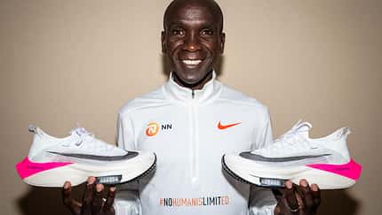 Mit diesem Schuh lief Eliud Kipchoge 1:59:40