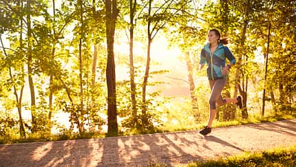 Bei Sonnenschein ist die Motivation zum Laufen größer.