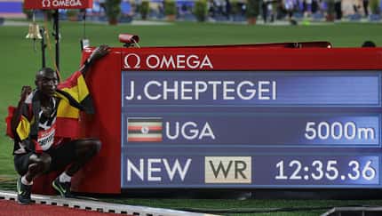 Joshua Cheptegei bricht 5.000-Meter-Weltrekord