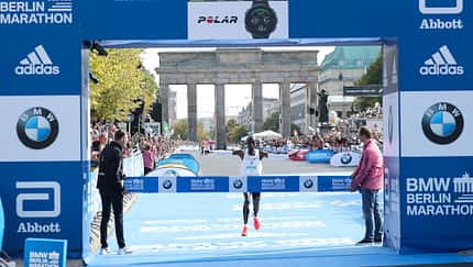 Elite-Staffel am Tag des Berlin-Marathons