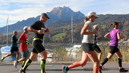 Swiss City Marathon Lucerne: Herbstlauf auf der Horwer Halbinsel