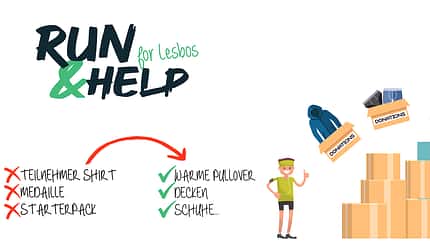 Run-and-Help for Lesbos: Virtual Run