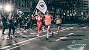 Philipp Pflieger beim Berliner Halbmarathon 2018.
