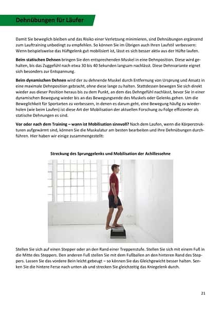 Trainingsplan 100 km Ultratrail Dehnübungen