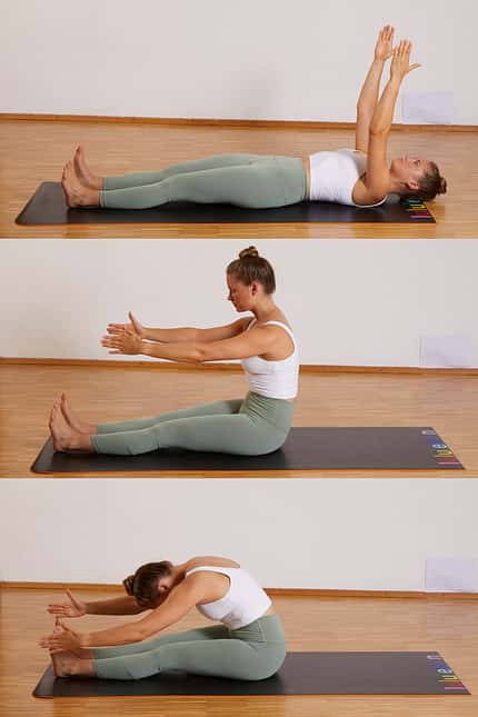 Pilates für Läufer: Aufrollen Pilates für Läufer: Aufrollen
