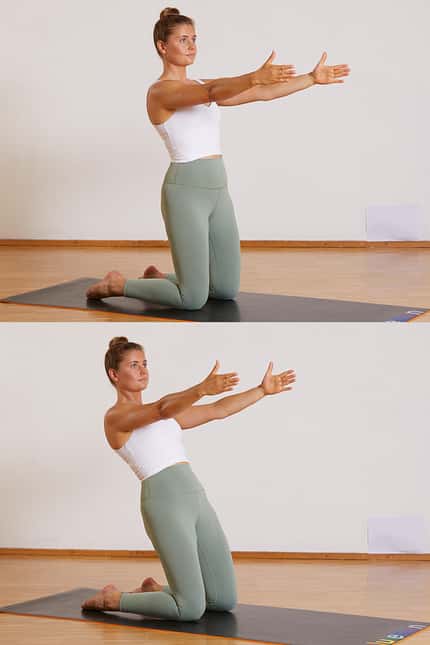 Pilates für Läufer: Rückbeuge, kniend Pilates für Läufer: Rückbeuge, kniend