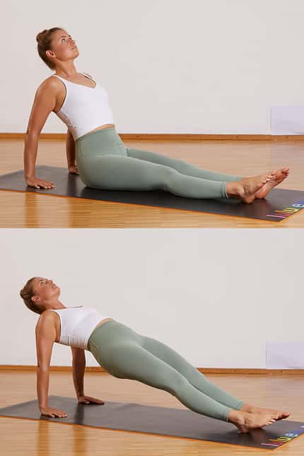Pilates für Läufer: Umgekehrter Liegestütz Pilates für Läufer: Umgekehrter Liegestütz